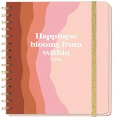 Produktbild von Happiness blooms from within Spiral-Kalenderbuch A5 2026