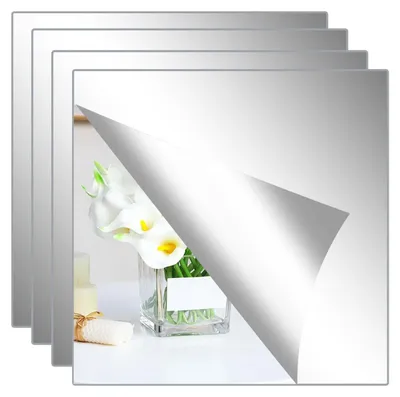 Productafbeelding van Acryl Zelfklevende Spiegel 20x20cm - 4 of 10 Stuks