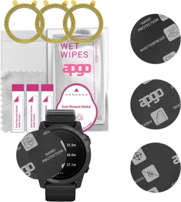 Produktbild von apgo 3 Stück Schutzglas, Matt, kompatibel mit Garmin Tactix 7 Smartwatch, Hybrid 8H, Ersatz für Hartglas, Displayschutzglas, Bildschirmschutz, Displayschutz, kratzfest
