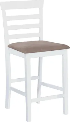 Immagine prodotto di Sgabelli da Bar 2 pz Bianchi in Tessuto