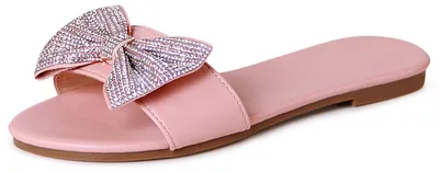 Produktbild von topschuhe24 2069 Damen Glitzer Pantoletten, Farbe:Rosa, Größe:38 EU