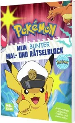 Obrázok produktu pre Pokémon Activity-Buch: Pokémon Mein bunter Mal- und Rätselblock