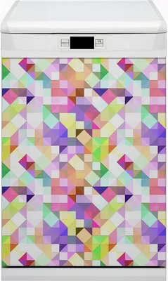 Obrázek produktu pro Magnetická fólie na magnety do myčky Magnety do myčky nádobí 45x80 cm dekor - Barevná mozaika