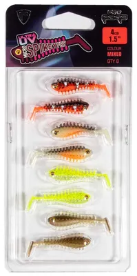 Produktbild von Fox Rage UV Micro Spikey Mixes Colour Lure Pack 4cm - 8 Gummifische