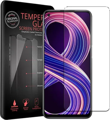 Immagine prodotto di 2x pellicola protettiva per Realme 8 5G protezione dello schermo in vetro blindato del telefono cellulare