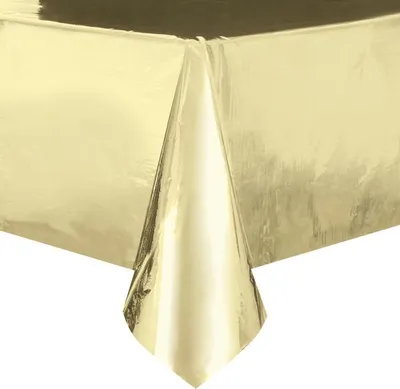 Image de Nappe de fête feuille d'or - 137 x 274 cm