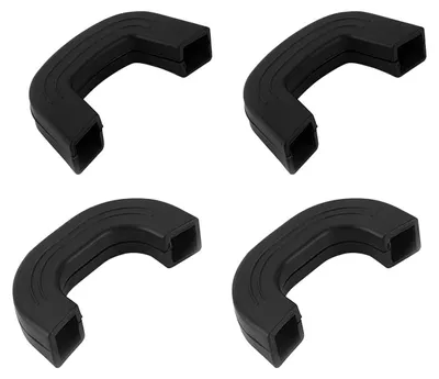 Produktbild von 4er Set U-förmige Silikon Topfgriffe, hitzebeständig, schwarz