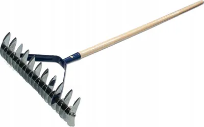 Obrázek produktu pro Ruční vertikutátor KADAX "Tullus", oboustranný provzdušňovač půdy z oceli, s pracovní šířkou 37 cm