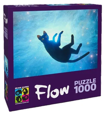 Image de Puzzle de 1 000 pièces. Flow. Chat noir