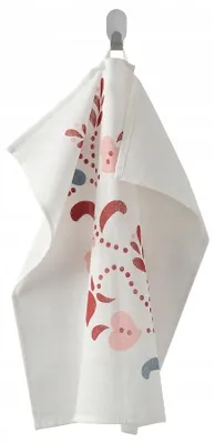 Produktbild von IKEA INAMARIA Geschirrtuch Blumenmuster Baumwolle 45x55 cm