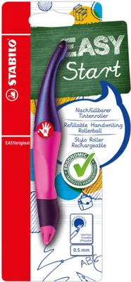 Produktbild von STABILO EASYoriginal, Stick Pen, Magenta, Blau, 0,5 mm, Medium, Rechtshändig