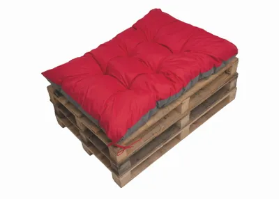 Produktbild von Palettenkissen 120×60 cm – Bequemes Sitzkissen für Palettensofa und Gartenlounge Palettenkissen Rot Gartenkissen, palettenkissen outdoor