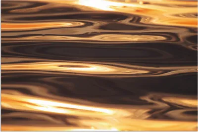 Produktbild von ARTland Wandbild Alu für Innen & Outdoor Goldenes Wasser des Meeres Größe: 120x80 cm