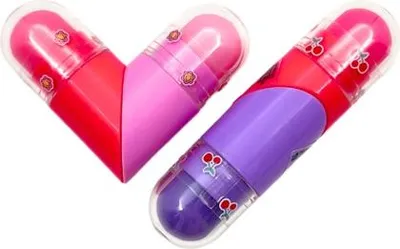 Productafbeelding van Create It! Fruitige lipbalsem voor kinderen – set van 2, hartvorm