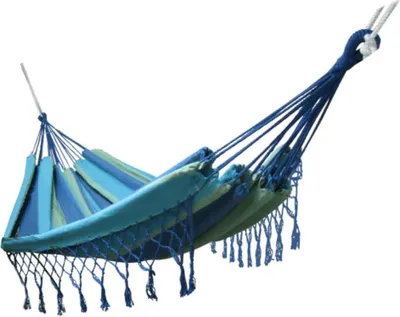 Produktbild von Mehrpersonen-Hängematte mit Fransen - Großformat 320 x 160 cm - Belastbar bis 300 kg