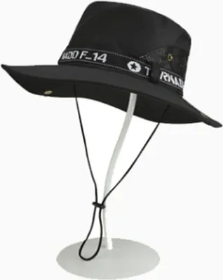 Produktbild von Fischerhut für Herren, Sommer, Outdoor, Angeln, Sonnenschutz, Gesichtsbedeckung, UV-Schutz, große Krempe, Schwarz