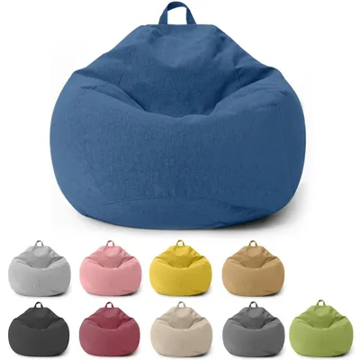 Produktbild von Sitzsack für Kinder und Erwachsene – Bezug ohne Füllung – Blau, 100 x 120 cm
