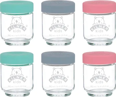 Produktbild von KILNER Babyglas 190ml mit Silikonverschluss 6er Set