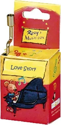 Produktbild von Fridolin Kurbelspieldose, Love Story, Rizzy Nr. 59006