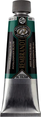 Image de Rembrandt peinture à l'huile tube 150 ml vert phtalo bleuâtre 680
