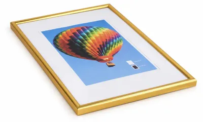 Produktbild von NLS Kunststoff Bilderrahmen Wanddeko Collage Poster Fotorahmen Bildträger Lifestyle - Farbe: Gold | Format: 30x45