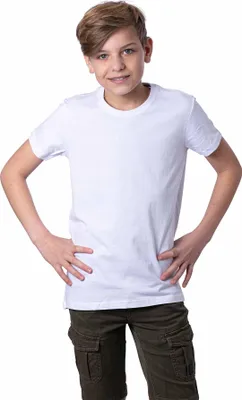 Produktbild von Mivaro Kinder T-Shirt Rundhals - Uni Shirt für Jungen und Mädchen aus 100% Baumwolle – kurzarm Shirt - Größen 116 bis 164 – Basic-Shirt