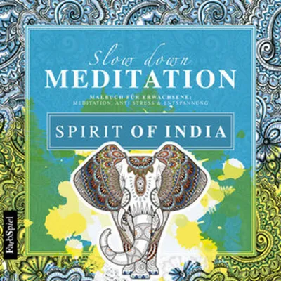 Obrázek produktu pro Malbuch Erwachsene Entspannung: Spirit of India - Mit zauberhaften Motiven entspannen