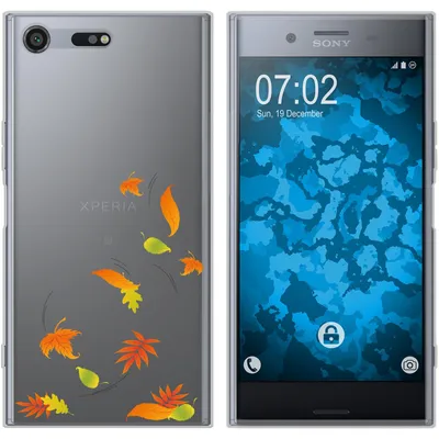 Produktbild von PhoneNatic Case kompatibel mit Sony Xperia XZ Premium Silikon-Hülle Herbst Blätter/Leaves M1