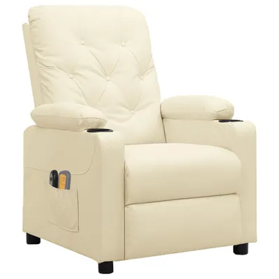 Immagine prodotto di vidaXL Sedia da massaggio elettrica in Pelle finta crema