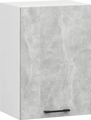 Zdjęcie produktu dla Szafka kuchenna wisząca OLIWIA Biała, Beton 2 półki 58x50x30 cm