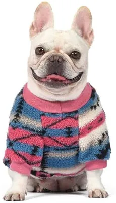 Image de Pull d'hiver doux pour chien, rose, taille S
