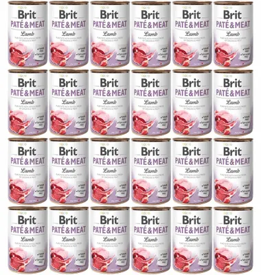 Zdjęcie produktu dla BRIT Paté & Meat Lamb - mokra karma dla psa - 24x400g