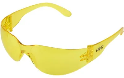 Produktbild von Schutzbrille, gelbe Gläser, Widerstandsklasse F