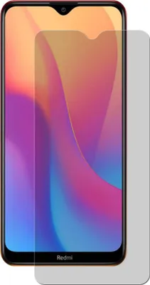 A screen protector placed over a smartphone screen.