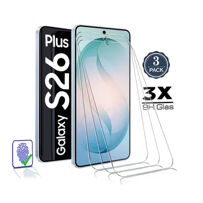 Produktbild von 3X Für Samsung Galaxy S26+ / S26 Plus Panzerglas Glasfolie Display Schutz Folie Glas 9H Hart Echt Glas Displayschutzfolie 3 Stück