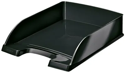 Produktbild von Leitz Briefkorb, A4, Schwarz, WOW-Serie, 52263095, 1 Stück