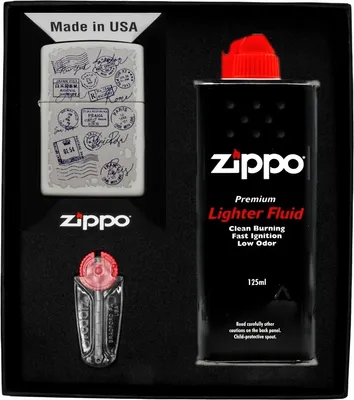 Produktbild von ZIPPO Feuerzeug-Set STAMPS DESIGN Geschenk No1