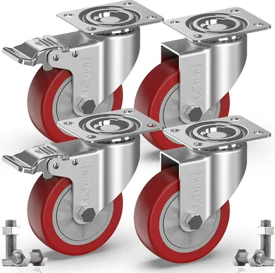 Produktbild von Famanu Trolley-Rollen Schwerlast - Gummirollen 600 kg