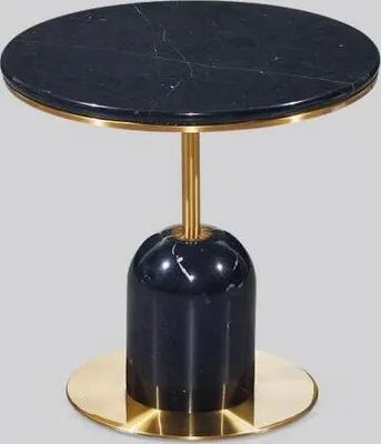 Immagine prodotto di Tavolino rotondo da salotto tavolino nero da divano tavolino da salotto