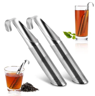 2er Set Edelstahl Teesieb – Teefilter für losen Tee