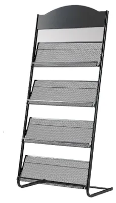 Image de Solidchoice - Support mural pour magazines avec 4 étagères
