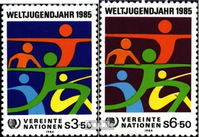Produktbild von Briefmarken UNO - Wien 1984 Mi 45-46 (kompl.Ausg.) postfrisch Jahr der Jugend