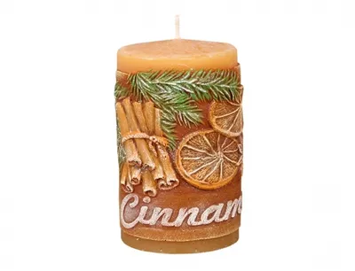 Image de Bougie CINNAMON Cylindres parfumés sculptés d6x10cm
