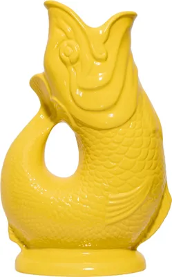 Produktbild von Gluckigluck Wasserkaraffe mit Gluckergeräusch, handgefertigt, ikonisches Design, Farbe:Zitronengelb, Fassungsvermögen:1,2 L
