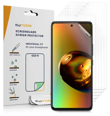 Produktbild von kwmobile 6x Displayschutzfolie kompatibel mit Samsung Galaxy A53 5G Folie - klare Schutzfolien Set in transparent