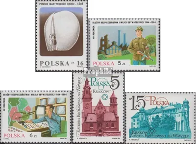 Produktbild von Briefmarken Polen 1984 Mi 2936,2937-2938,2952-2953 (kompl.Ausg.) postfrisch Weltkrieg