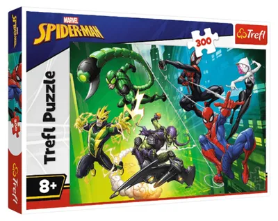 Zdjęcie produktu dla Puzzle – 300 elementów – Disney Marvel Spider-Man – W sieci pająka – Trefl 23036