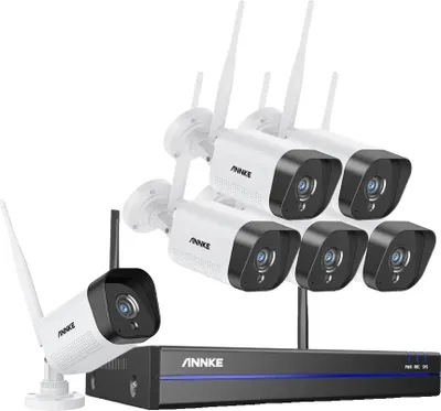 Zdjęcie produktu dla System nadzoru wideo WiFi, kamery 3 MP, rozdzielczość nagrywania 5 MP, 6 kamer, brak