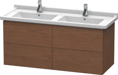 Image de Meuble sous lavabo Duravit L-CUBE 469 x 1220 x 558 mm noyer américain