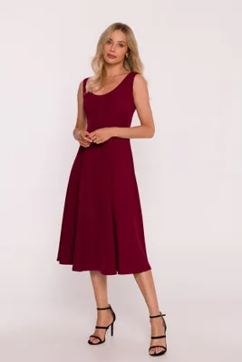 Produktbild von BeWear Midikleid für Frauen Stafog S424 bordo XXL